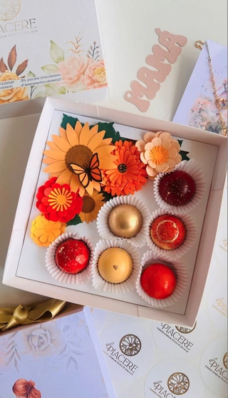 Cajas florales Otoño con trufas (no incluidas) – Día de la Madre (Edición 2024)